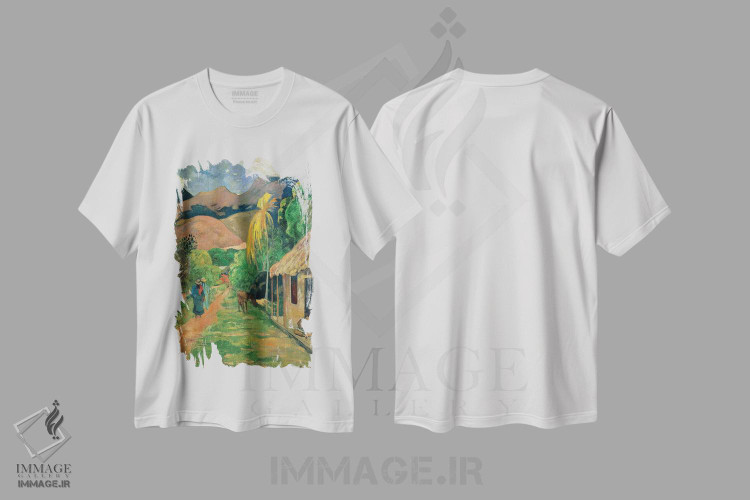 تیشرت طرح دار آثار پل گوگن - immage.ir