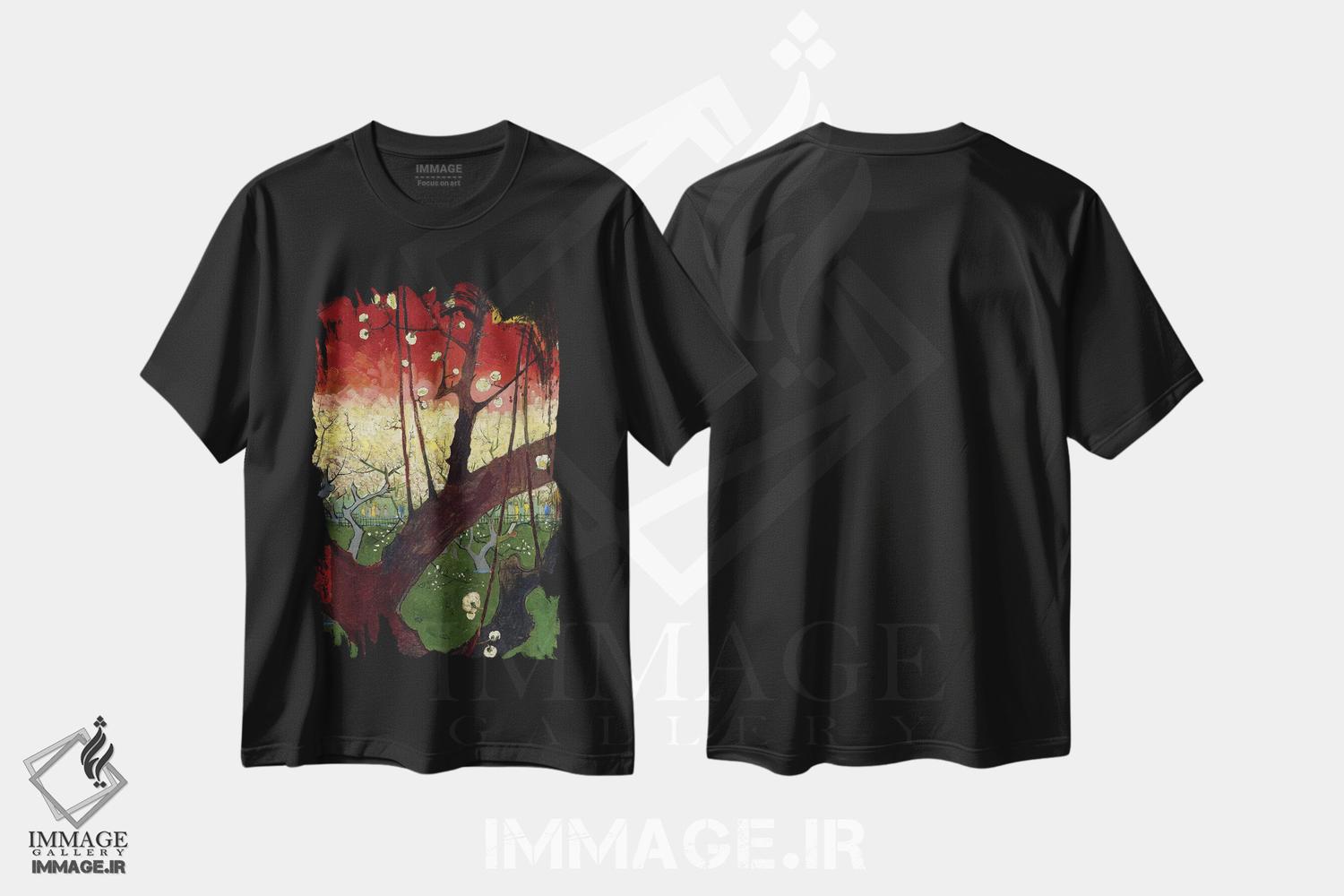 تیشرت طرح دار آثار ونسان ون گوگ - فروشگاه ایماژ