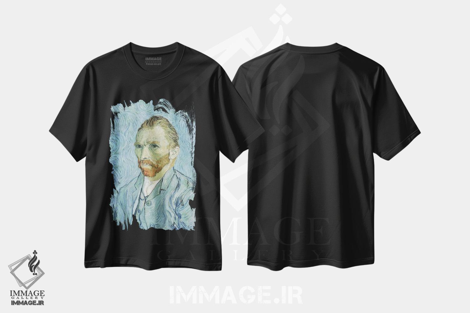 تیشرت طرح دار September 1889,خودنگاره، سپتامبر ۱۸۸۹، هنر فاخر کلاسیک اثر ونسان ون گوگ | immage.ir