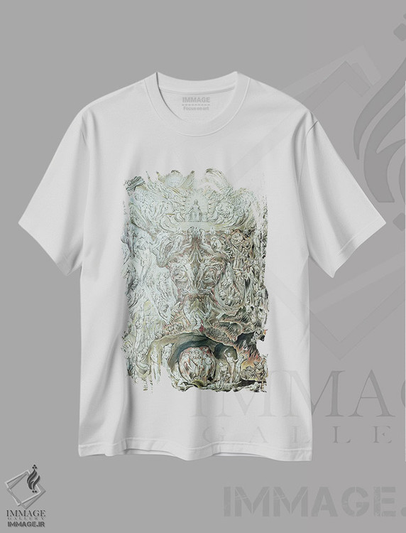 تیشرت طرح دار تصویری از روز داوری نهایی، هنر فاخر کلاسیک اثر ویلیام بلیک | immage.ir