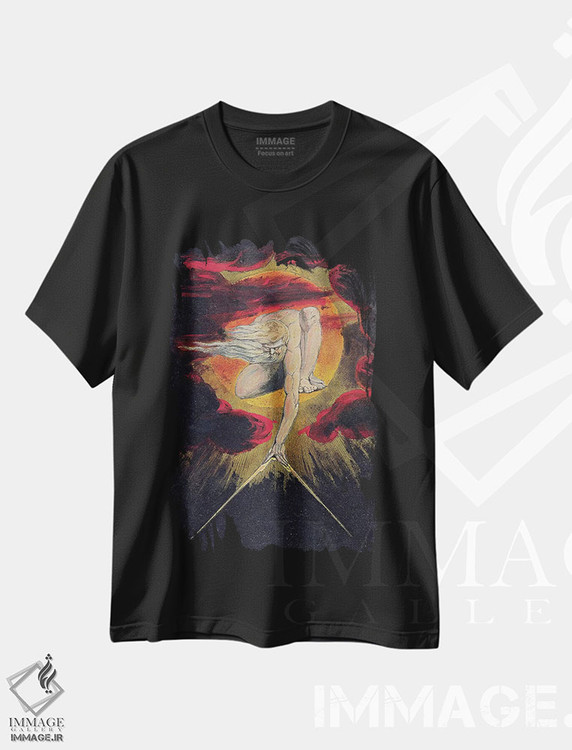 تیشرت طرح دار 1795,پیر روزگار، ۱۷۹۵، هنر فاخر کلاسیک اثر ویلیام بلیک | immage.ir