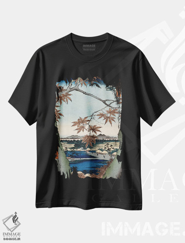 تیشرت طرح دار آثار اوتاگاوا هیروشگه - immage.ir