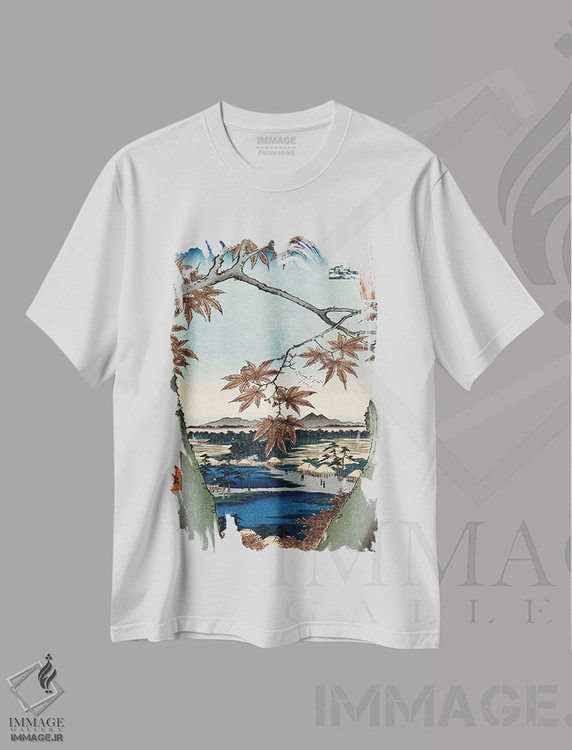 تیشرت طرح دار آثار اوتاگاوا هیروشگه - فروشگاه ایماژ