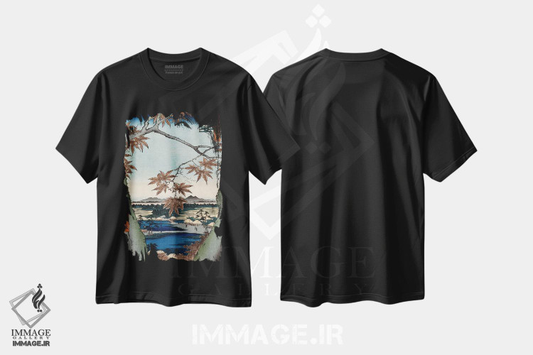 تیشرت طرح دار آثار اوتاگاوا هیروشگه - immage.ir