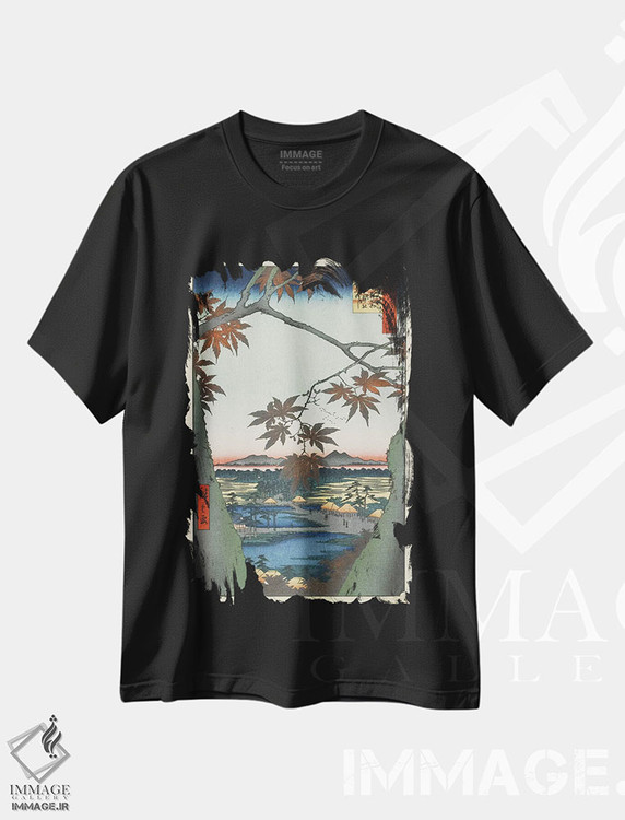 تیشرت طرح دار آثار اوتاگاوا هیروشگه - فروشگاه ایماژ