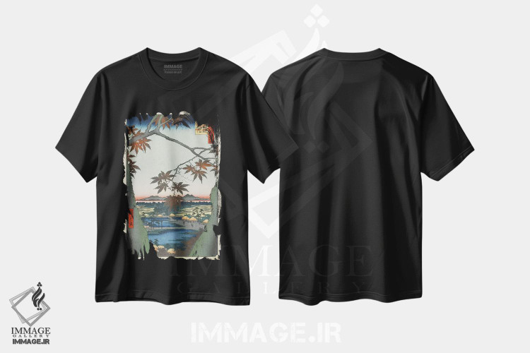 تیشرت طرح دار آثار اوتاگاوا هیروشگه - فروشگاه ایماژ