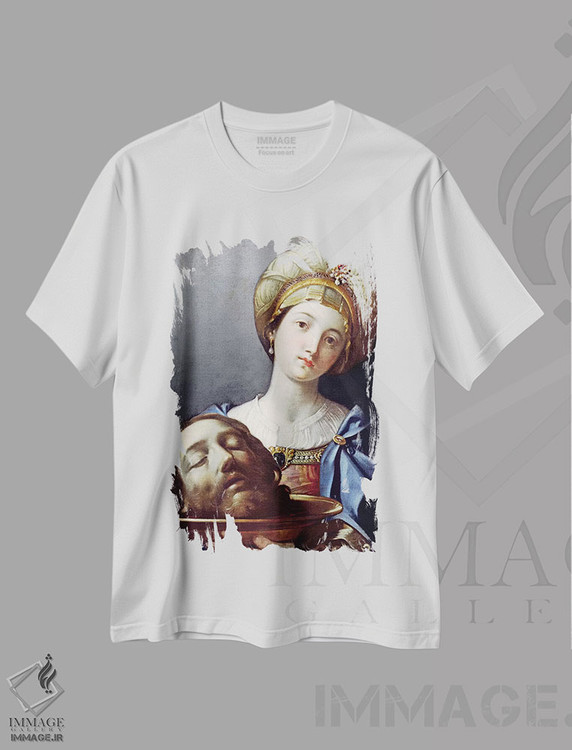 تیشرت طرح دار هیرودیاس با سر یوحنای تعمیددهنده، باروک اثر الیزابتتا سیـرانی | فروشگاه ایماژ