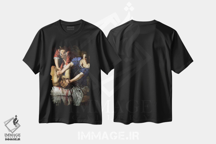 تیشرت طرح دار یودیت در حال کشتن هولوفرن، باروک اثر آرتمیزیا جنتیلسکی | فروشگاه ایماژ