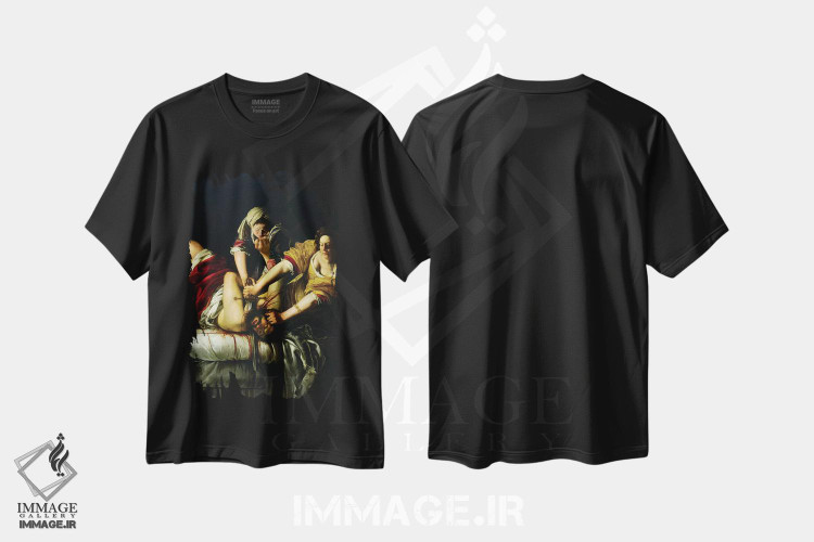 تیشرت طرح دار یودیت در حال کشتن هولوفرن، ۱۶۱۲–۲۱، باروک اثر آرتمیزیا جنتیلسکی | immage.ir