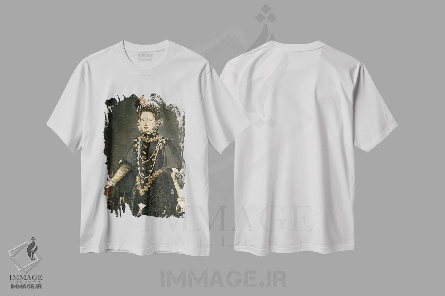 تیشرت طرح دار آثار سوفونیسبا آنگویسولا - فروشگاه ایماژ