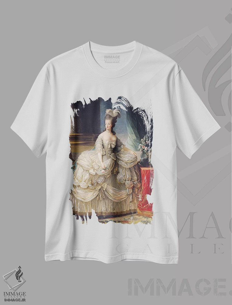 تیشرت طرح دار آثار الیزابت لوئیز ویژه لو برن - فروشگاه ایماژ