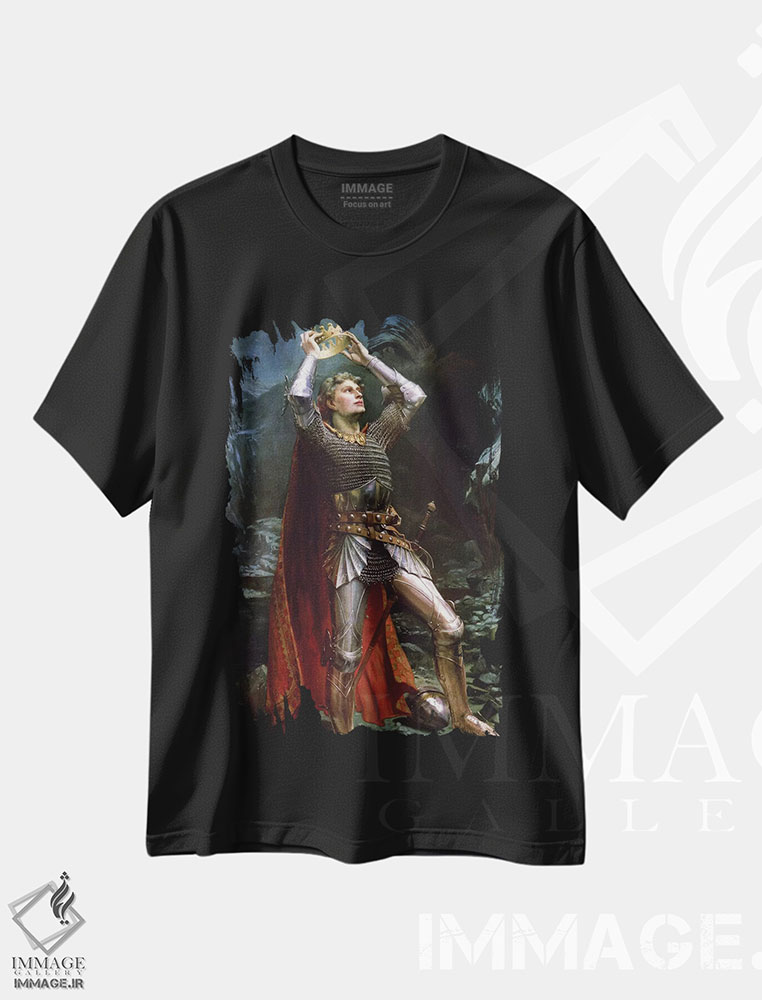 تیشرت طرح دار شاه آرتور، ۱۹۰۳، هنر فاخر کلاسیک اثر چارلز ارنست باتلر | immage.ir