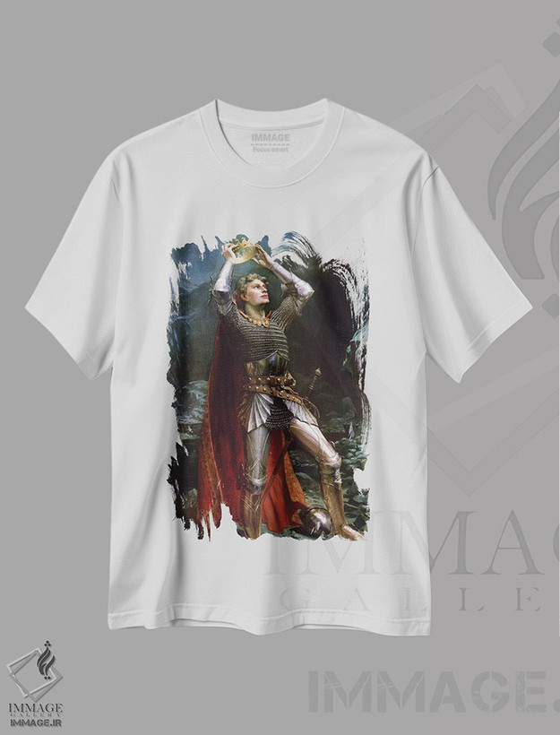 تیشرت طرح دار شاه آرتور، ۱۹۰۳، هنر فاخر کلاسیک اثر چارلز ارنست باتلر | فروشگاه ایماژ