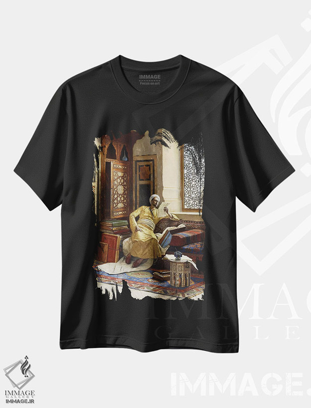 تیشرت طرح دار دانشمند، ۱۸۹۵، هنر فاخر کلاسیک اثر لودویگ دویچ | فروشگاه ایماژ