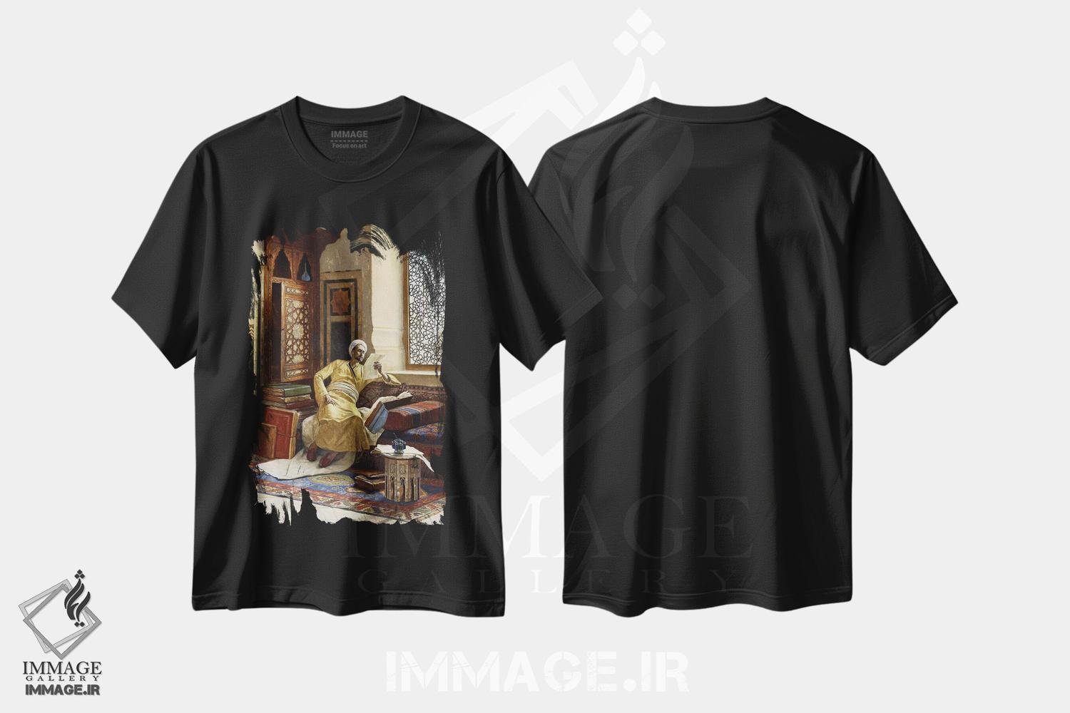 تیشرت طرح دار دانشمند، ۱۸۹۵، هنر فاخر کلاسیک اثر لودویگ دویچ | فروشگاه ایماژ