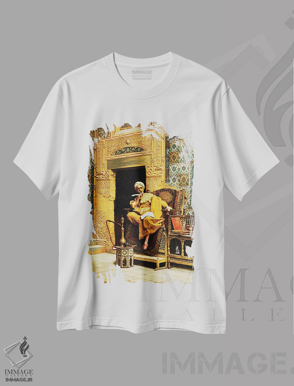 تیشرت طرح دار کاتب، ۱۹۱۱، هنر فاخر کلاسیک اثر لودویگ دویچ | فروشگاه ایماژ
