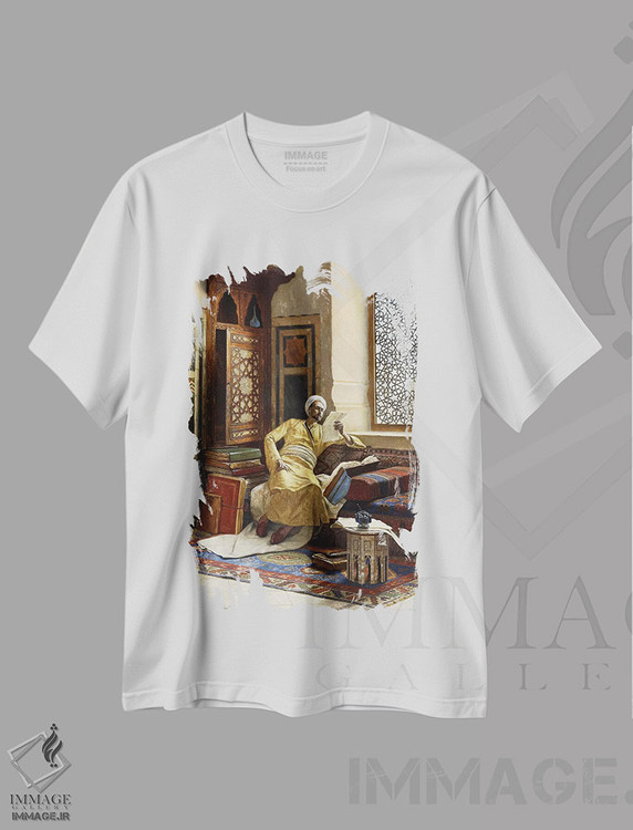 تیشرت طرح دار دانشمند، ۱۸۹۵، هنر فاخر کلاسیک اثر لودویگ دویچ | immage.ir