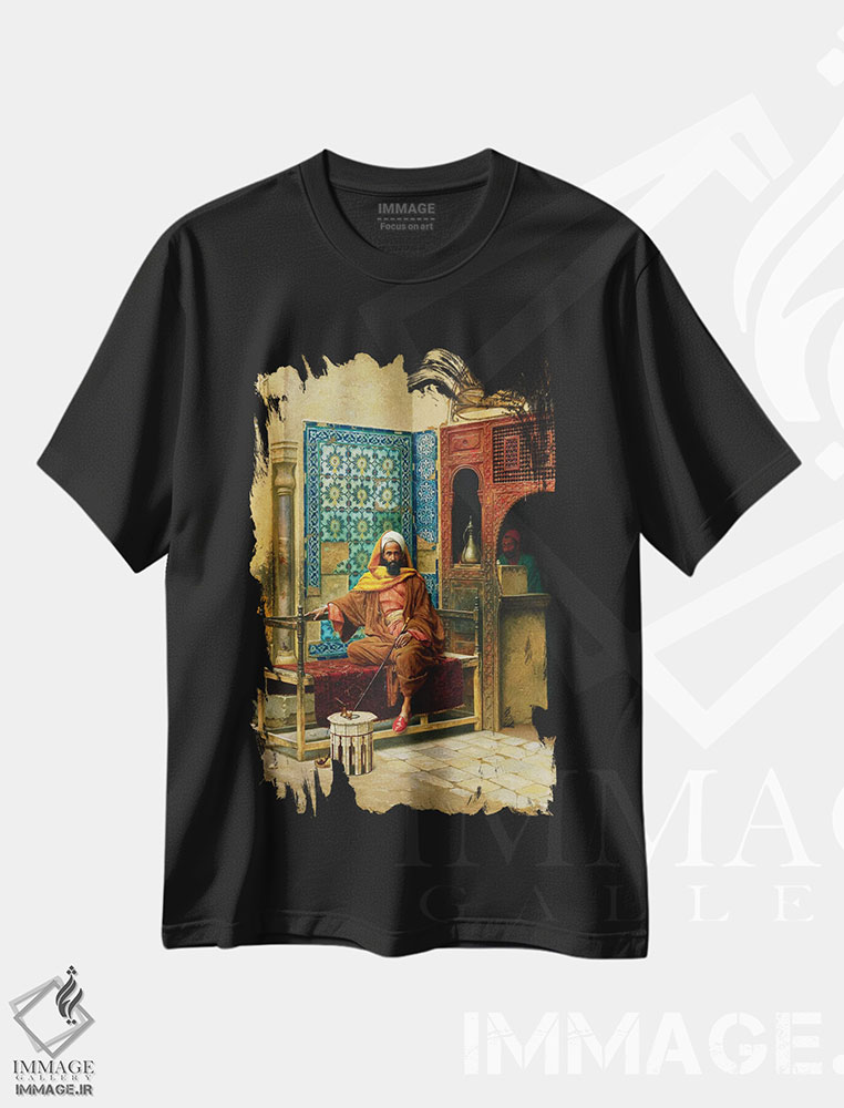 تیشرت طرح دار دخانیات کش، ۱۹۰۳، هنر فاخر کلاسیک اثر لودویگ دویچ | فروشگاه ایماژ