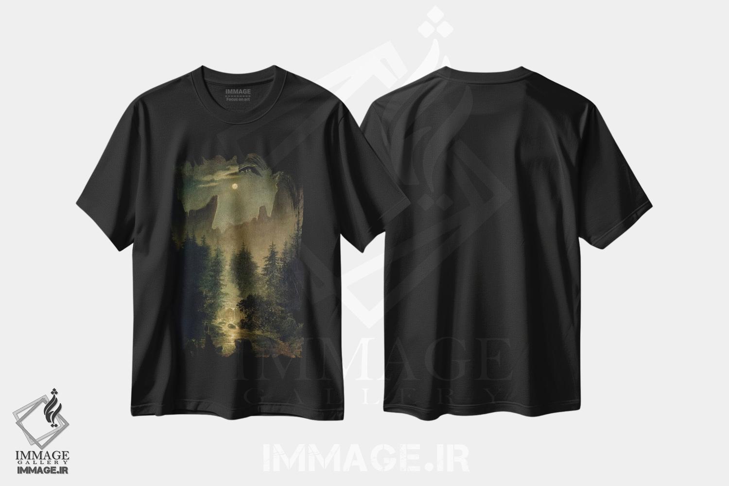 تیشرت طرح دار اوته والدر گروند، حدود ۱۸۲۵، هنر فاخر کلاسیک اثر کاسپار داوید فریدریش | immage.ir