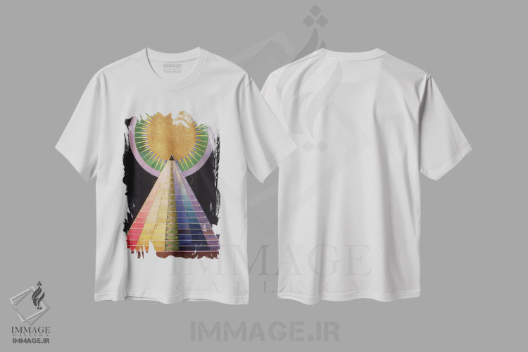 تیشرت طرح دار آثار هیلما اف کلینت - immage.ir