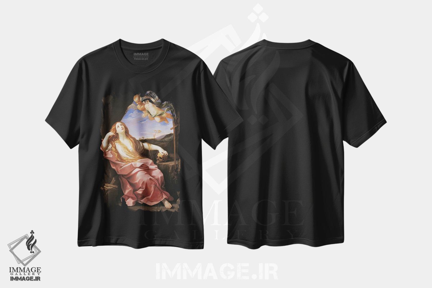 تیشرت طرح دار مجدلیه، حدود ۱۶۳۰، باروک اثر گویدو رنی | فروشگاه ایماژ