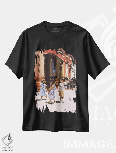 تیشرت طرح دار 2001,رَقص هیجان انگیز هارلم، ۲۰۰۱، هنر فاخر کلاسیک اثر کالین بوتمن | فروشگاه ایماژ