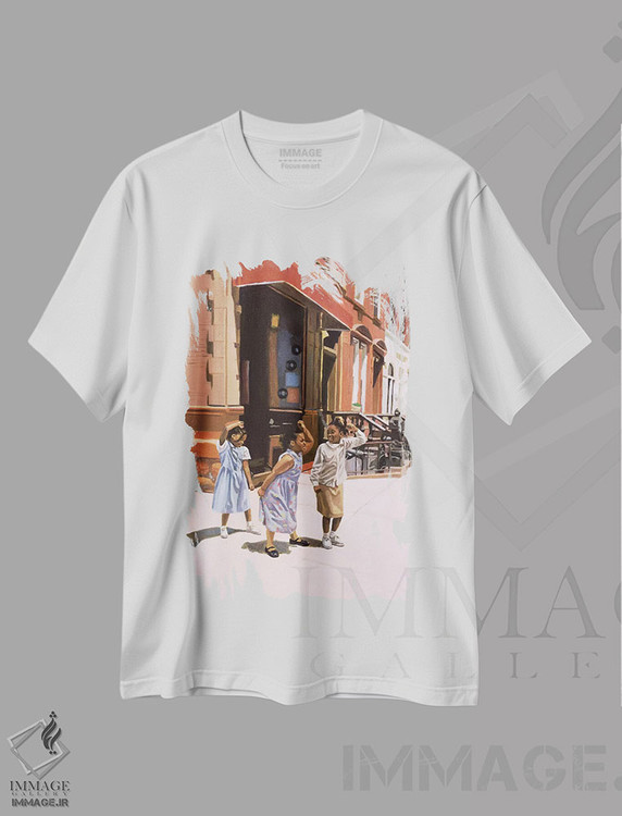 تیشرت طرح دار 2001,رَقص هیجان انگیز هارلم، ۲۰۰۱، هنر فاخر کلاسیک اثر کالین بوتمن | immage.ir