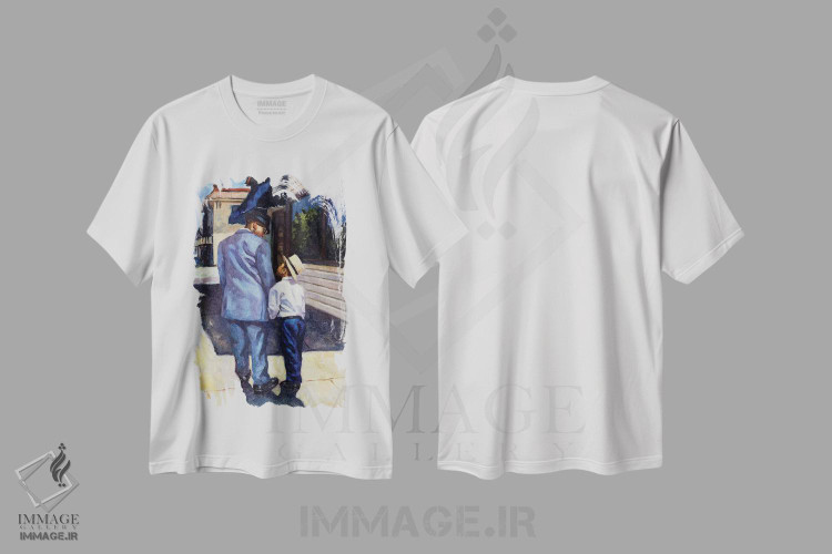 تیشرت طرح دار 2001,آموزش یک پادشاه، ۲۰۰۱، هنر فاخر کلاسیک اثر کالین بوتمن | فروشگاه ایماژ