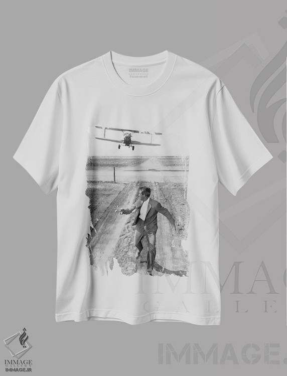 تیشرت طرح دار کری گرانت، عکاسی سیاه و سفید اثر رو دز آرشیو | فروشگاه ایماژ