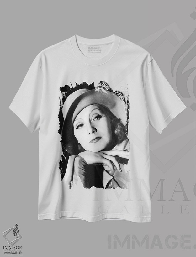 تیشرت طرح دار گرتا گاربو در سال ۱۹۳۲ اثر رو دز آرشیو | فروشگاه ایماژ