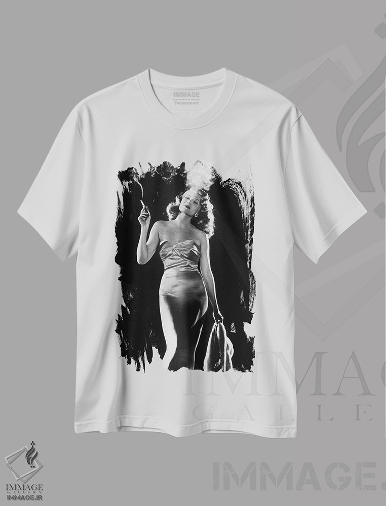 تیشرت طرح دار 1946,گیلدا با بازی ریتا هیورث، ۱۹۴۶، عکاسی سیاه و سفید اثر رو دز آرشیو | immage.ir