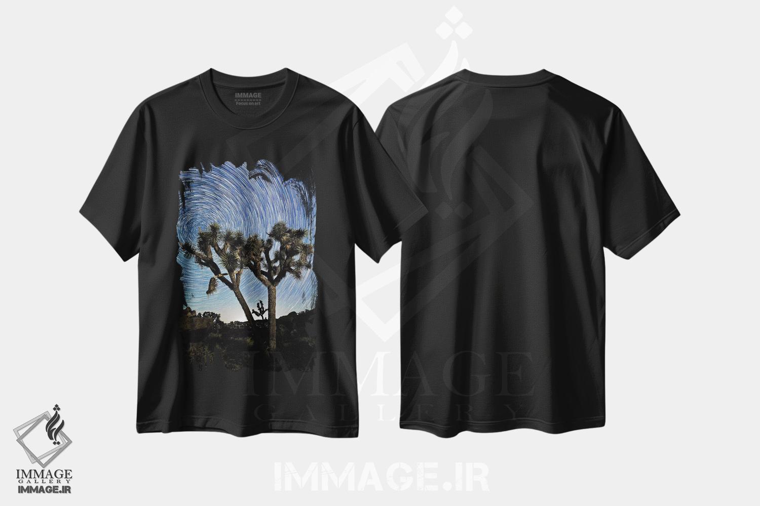 تیشرت طرح دار 2017،رد ستارگان بر فراز جاشوا تری، ۲۰۱۷، مدیوم اثر اس وی پی ایمیجز | فروشگاه ایماژ