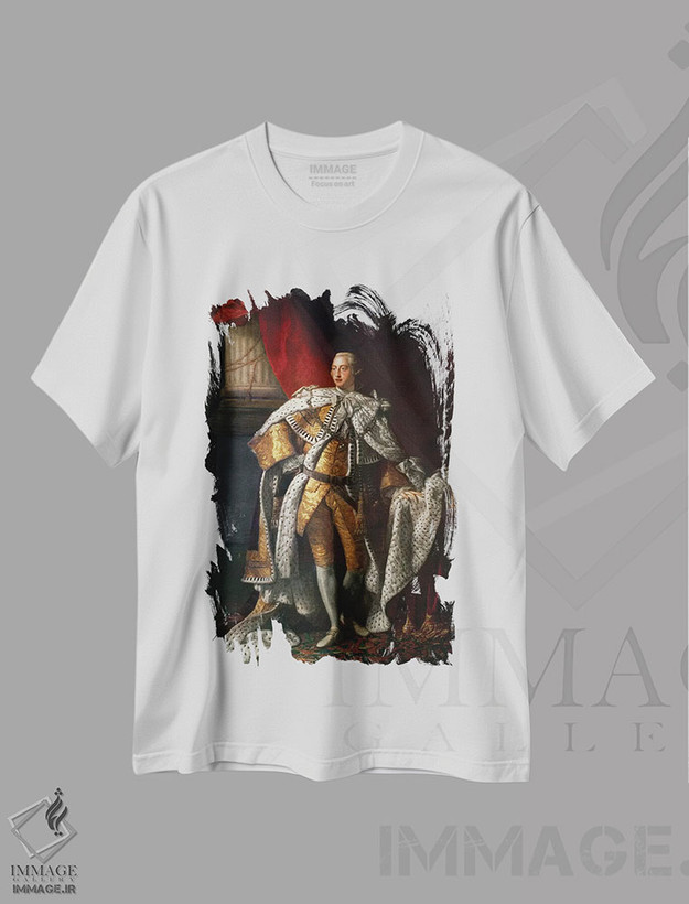 تیشرت طرح دار c.1762-64,شاه جورج سوم، حدود ۱۷۶۲-۶۴، هنر فاخر کلاسیک اثر آلن رمزی | فروشگاه ایماژ