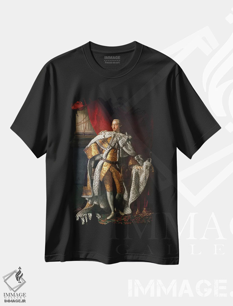 تیشرت طرح دار c.1762-64,شاه جورج سوم، حدود ۱۷۶۲-۶۴، هنر فاخر کلاسیک اثر آلن رمزی | immage.ir