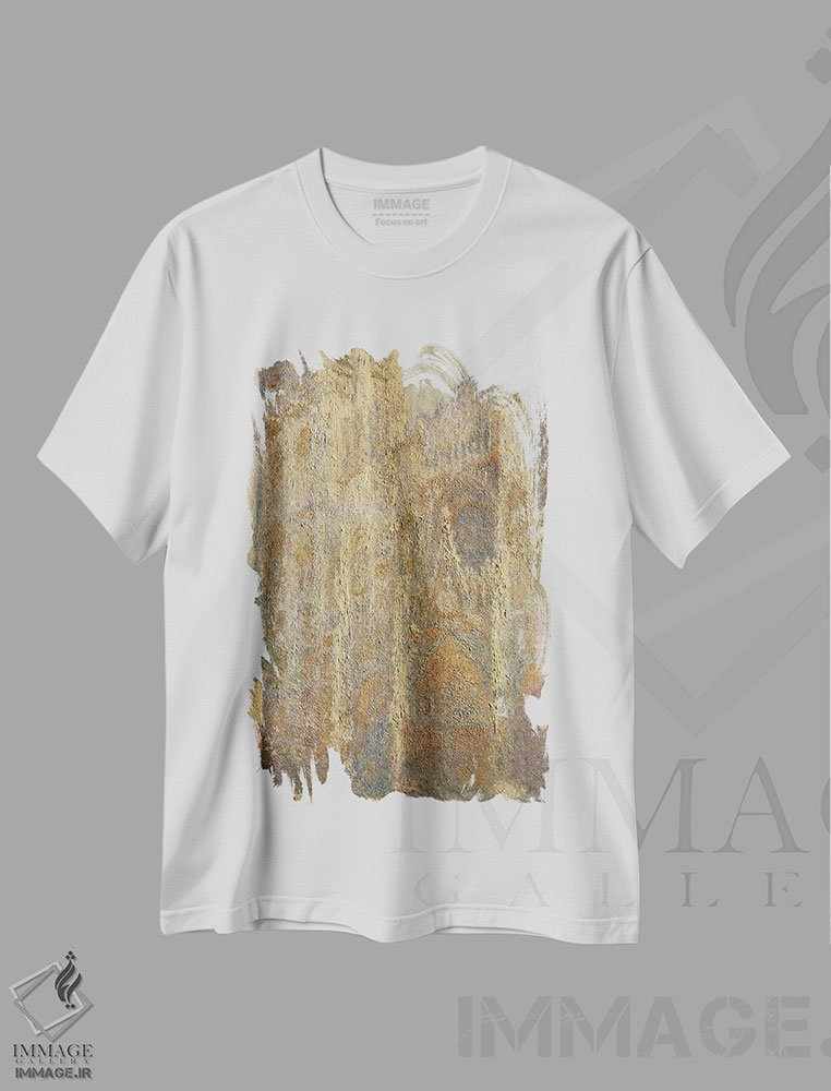 تیشرت طرح دار Midday, 1894,کلیسای جامع روان، ظهر، ۱۸۹۴، هنر فاخر کلاسیک اثر کلود مونه | immage.ir