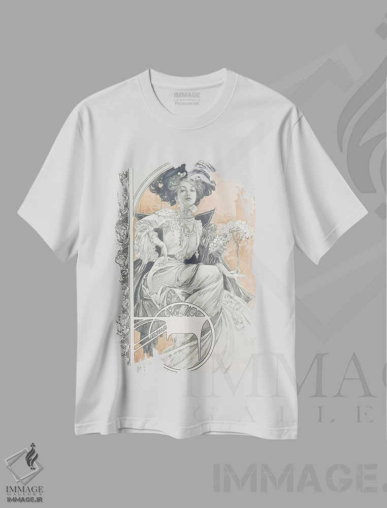 تیشرت طرح دار 1902,صفحه ۱ از "اسناد تزئینی"، ۱۹۰۲، آرت نوو اثر آلفونس موخا | فروشگاه ایماژ