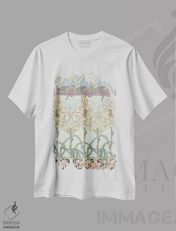 تیشرت طرح دار 1902,صفحه ۳۳ از "اسناد تزئینی"، ۱۹۰۲، آرت نوو اثر آلفونس موخا | فروشگاه ایماژ