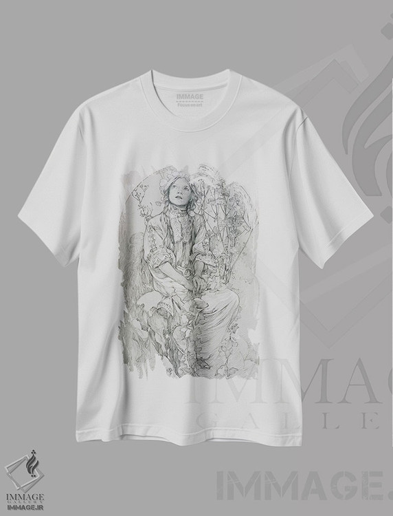 تیشرت طرح دار 1902,لوح ۸ از "شخصیت های تزئینی"، ۱۹۰۲، آرت نوو اثر آلفونس موخا | فروشگاه ایماژ