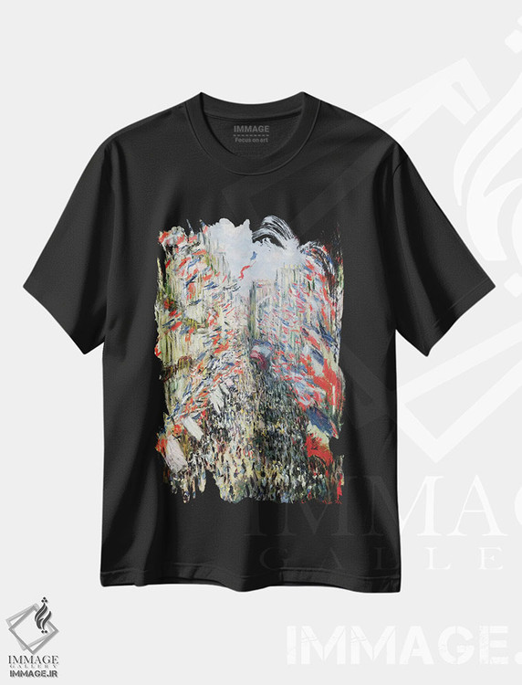 تیشرت طرح دار آثار کلود مونه - immage.ir