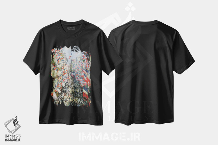 تیشرت طرح دار آثار کلود مونه - immage.ir