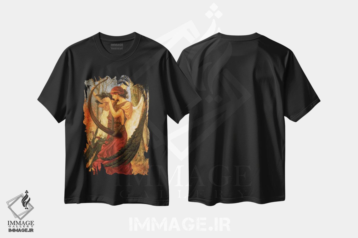 تیشرت طرح دار 1896,بیداری تیتانیا، ۱۸۹۶، هنر فاخر کلاسیک اثر چارلز سیمز | فروشگاه ایماژ