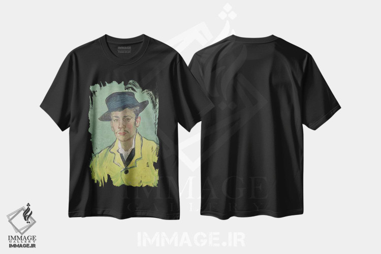 تیشرت طرح دار 1888,پرتره آرمان رولین، ۱۸۸۸، هنر فاخر کلاسیک اثر ونسان ون گوگ | فروشگاه ایماژ