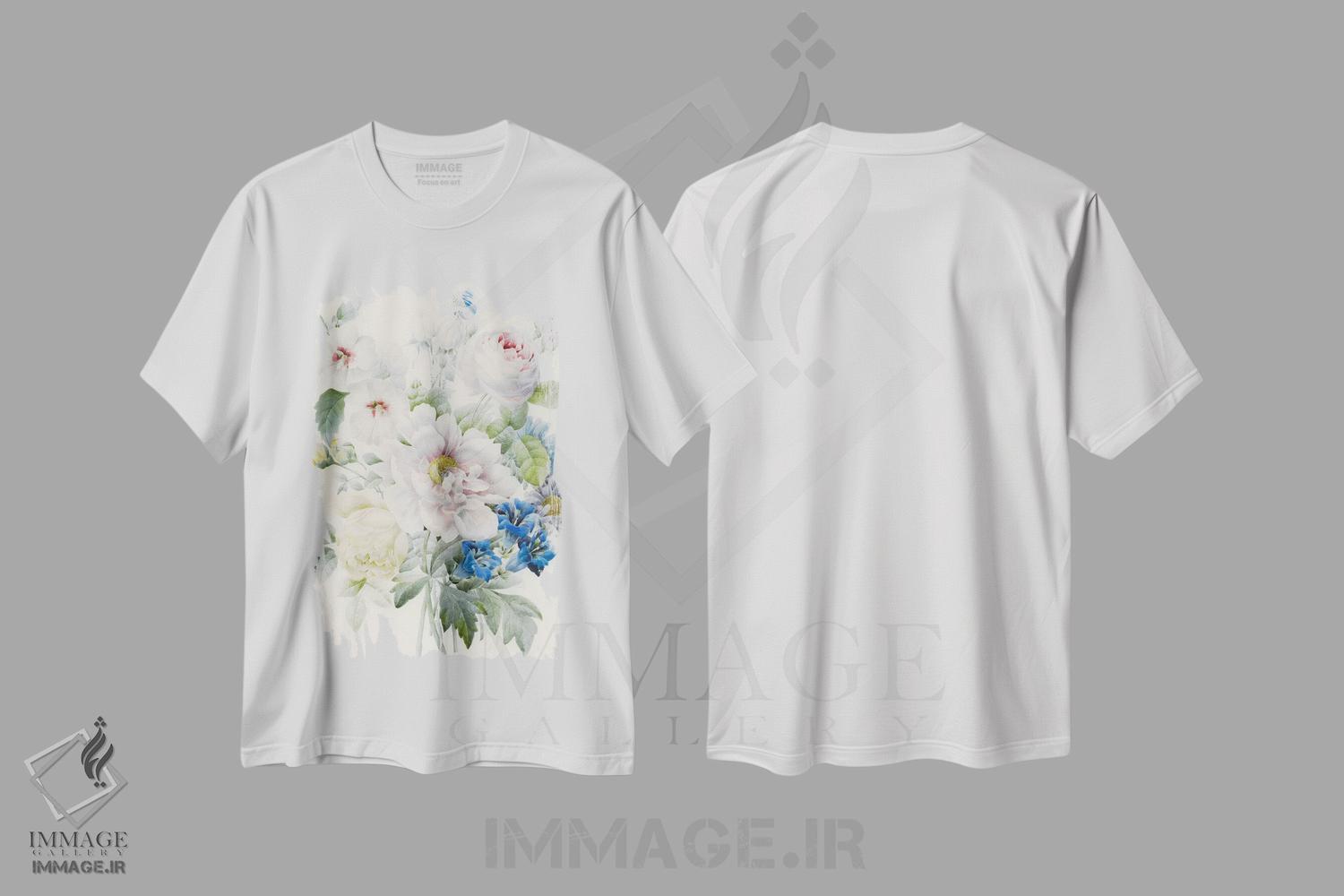 تیشرت طرح دار آثار پیر-ژوزف ردوت - فروشگاه ایماژ