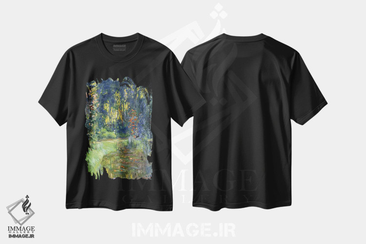 تیشرت طرح دار 1923,باغ ژیورنی، ۱۹۲۳، هنر فاخر کلاسیک اثر کلود مونه | immage.ir