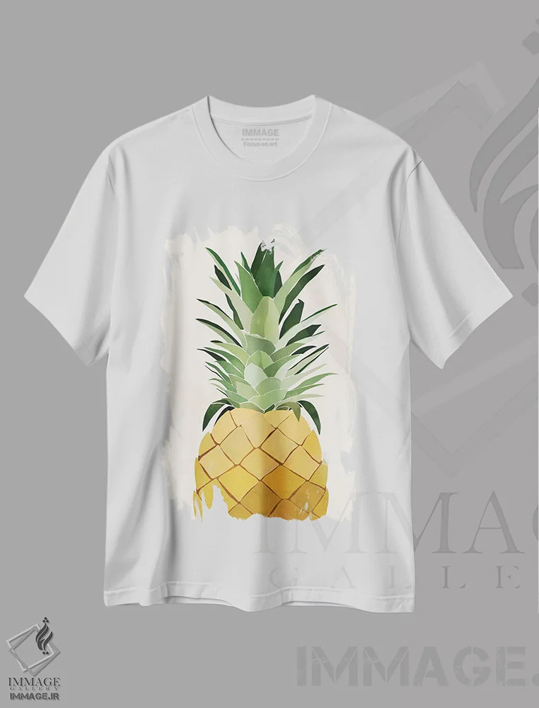 تیشرت طرح دار آناناس تک، تزئینی اثر بریا نیکول | immage.ir