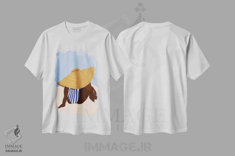 تیشرت طرح دار کلاه آفتابی III، هنر آمریکایی آفریقایی تبار اثر بریا نیکول | immage.ir