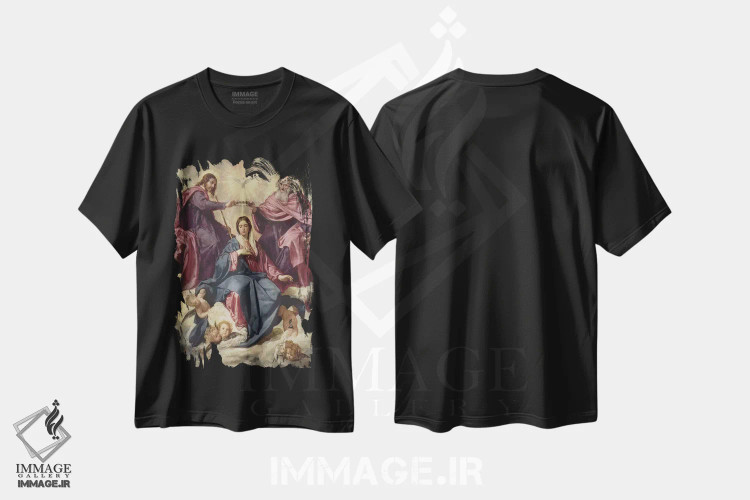 تیشرت مشکی طرح دار آثار دیه گو رودریگز د سیلوا ای ولاسکز - immage.ir