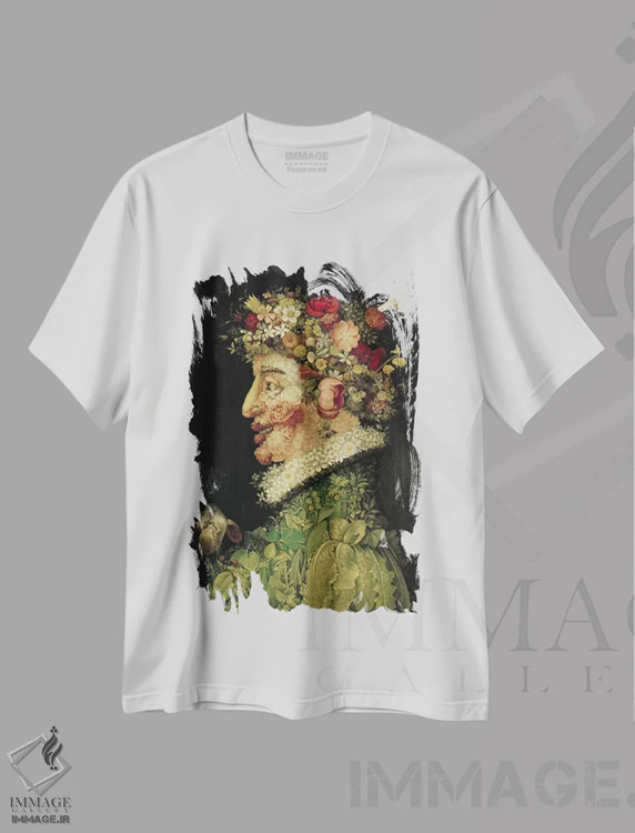 تیشرت سفید طرح دار 1563,بهار، ۱۵۶۳، هنر فاخر کلاسیک اثر جوزپه آرچیمبولدو | immage.ir