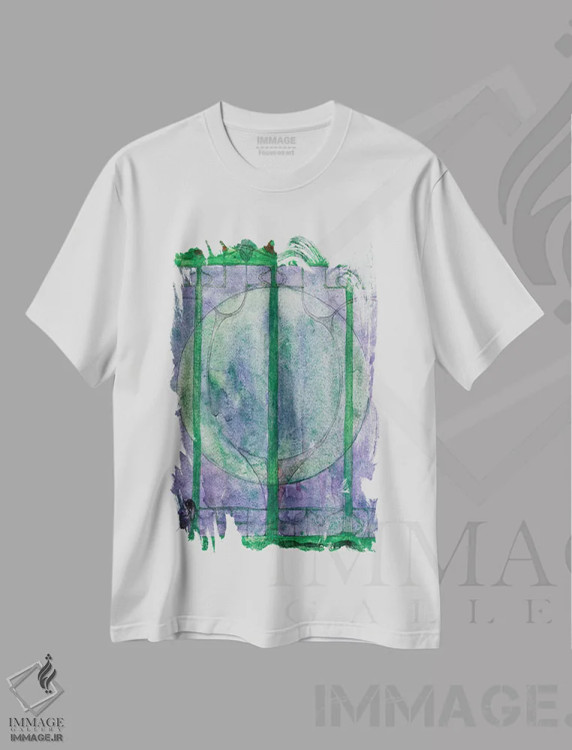 تیشرت سفید طرح دار درخت تلاش شخصی اثر چارلز رنی مکینتاش | فروشگاه ایماژ