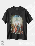 تیشرت مشکی طرح دار آثار رافائل - فروشگاه ایماژ